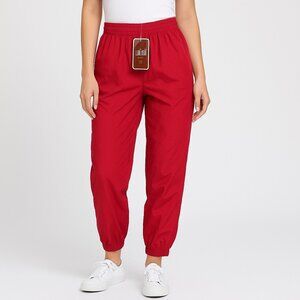 Red Oak Sportswear Red Jogger Pants Size L NWT Elastic Waist Athletic Lounge